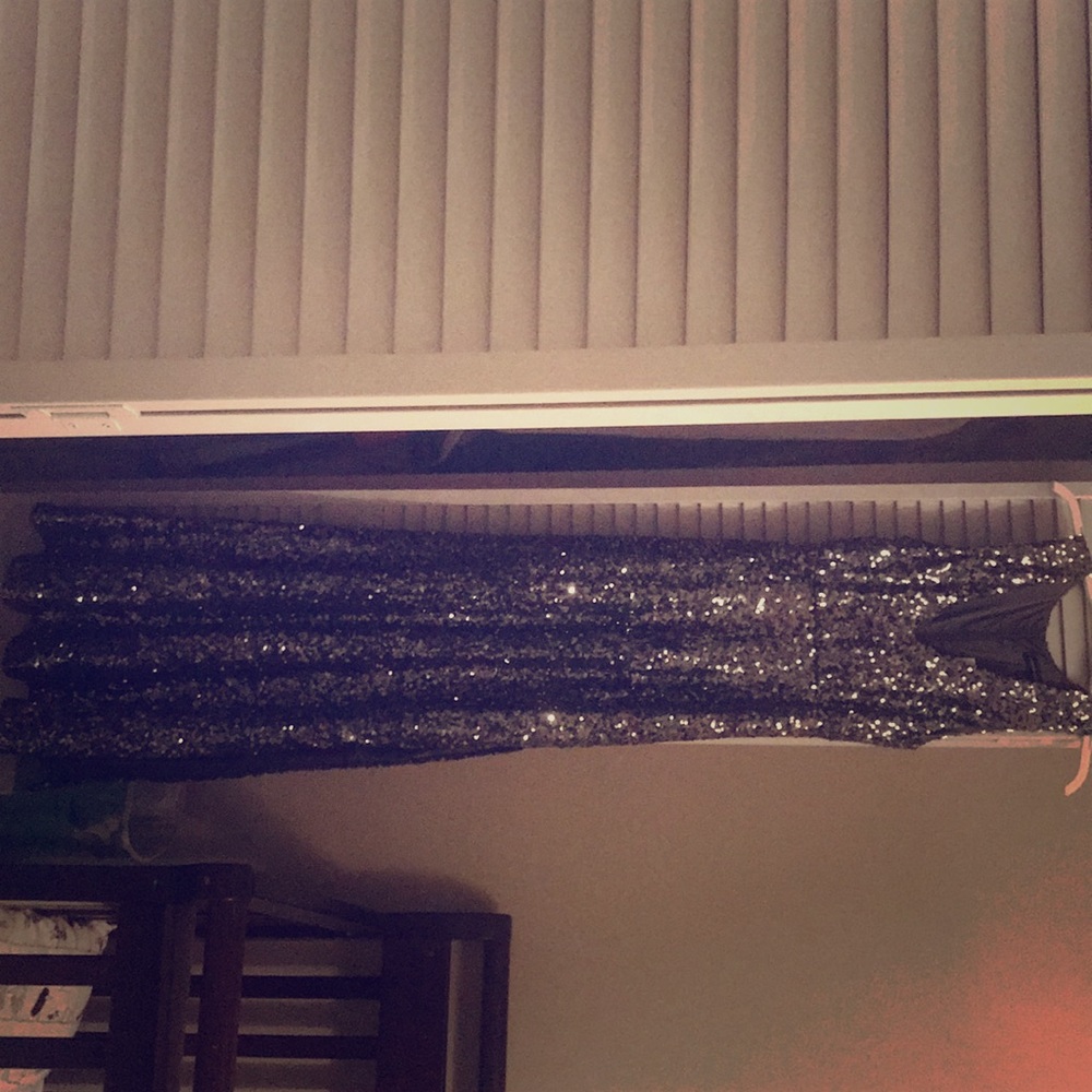 Long sequin gown